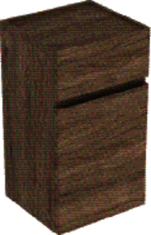 Geberit Renova Plan Seitenschrank m. 1 Tür 1 Schubl., 39x70x36cm, Nussbaum hickory