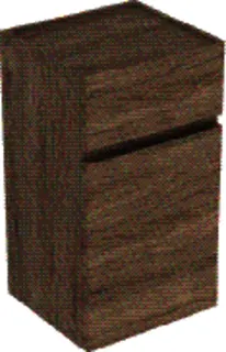Geberit Renova Plan Seitenschrank m. 1 Tür 1 Schubl., 39x70x36cm, Nussbaum hickory