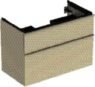GE iCon Unterschrank für WT, 2 Schubl. 88,8x61,5x47,6cm, sandgrau