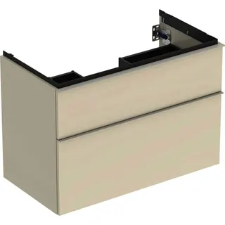 Geberit iCon Unterschrank für Waschtisch, 2 Schubl. 88,8x61,5x47,6cm, sandgrau – Bild 2