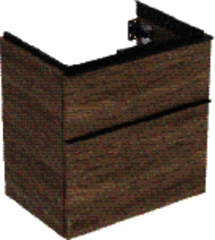 Geberit iCon Unterschrank f. Waschtisch, verk. Ausld. 59,2x61,5x41,6cm, Nussbaum hi./Gr. Lava