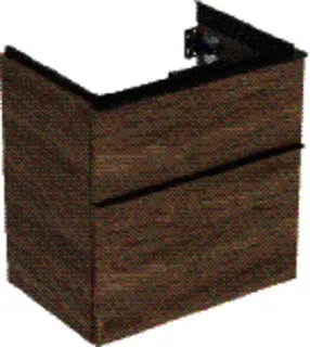 GE iCon Unterschrank f. WT, verk. Ausld. 59,2x61,5x41,6cm, Nussbaum hi./Gr. Lava