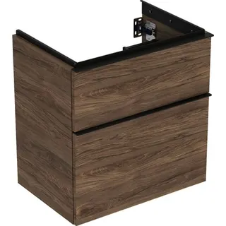 Geberit iCon Unterschrank f. Waschtisch, verk. Ausld. 59,2x61,5x41,6cm, Nussbaum hi./Gr. Lava – Bild 2