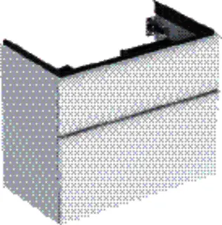 GE iCon Unterschrank f. WT, verk. Ausld. 74x61,5x41,6cm, weiß hgl./Gr. weiß matt