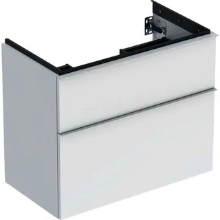 Geberit iCon Unterschrank f. Waschtisch, verk. Ausld. 74x61,5x41,6cm, weiß hgl./Gr. weiß matt – Bild 2