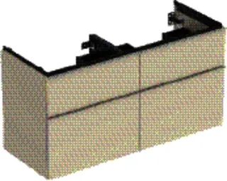 GE iCon Unterschrank für DWT, 4 Schubl. 118,4x61,5x47,6cm, sandgrau