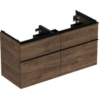 GE iCon Unterschrank für DWT, 4 Schubl. 118,4x61,5x47,6cm, Nussbaum hi./Gr. Lava