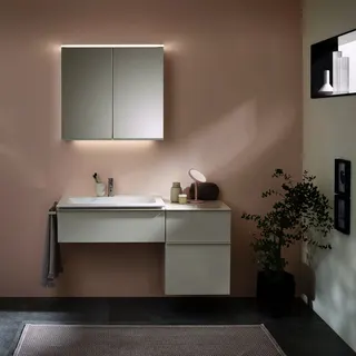 Geberit iCon Seitenschrank, 2 Schubladen 45x60x47,6cm, weiß matt – Bild 3
