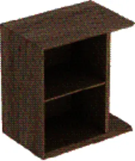 GE iCon Seitenelement wandhängend 37x40x24,5cm, Nussbaum hickory