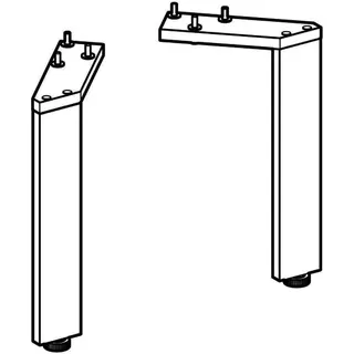 Geberit Set Füße, H:21,7cm hochglanz verchromt (2 St.) – Bild 3