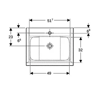 Geberit iCon Set MWT m. US, 2 Schubl. 60x63x48cm, weiß matt/KeraTect – Bild 5