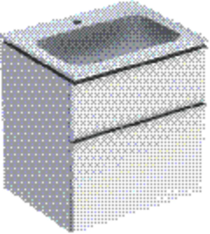 Geberit iCon Set MWT m. US, 2 Schubl. 60x63x48cm, weiß hgl./Griff chrom