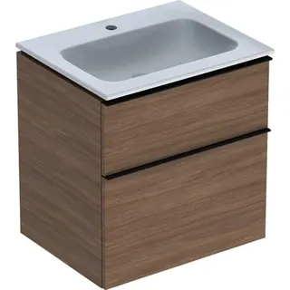 Geberit iCon Set MWT m. US, 2 Schubl. 60x63x48cm, Eiche/Gr. lava/Tect – Bild 2
