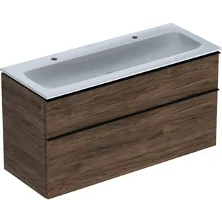 Geberit iCon Set MWT m. US, 2 Schubl. 120x63x48cm, Nussbaum/Griff lava – Bild 2