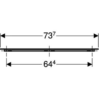 Geberit Griff, B:75cm hochglanz verchromt – Bild 4