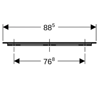 Geberit Griff, B:90cm schwarz matt – Bild 5