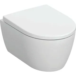 Geberit iCon Set Wand-WC mit WC-Sitz, Rimfree Tiefspül-WC, verk. Ausl. 49cm, weiß matt – Bild 2