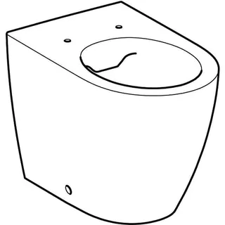 Geberit iCon Stand-WC Tiefspüler, wandbündig geschl. Form, Rimfree, weiß, KeraTect – Bild 3
