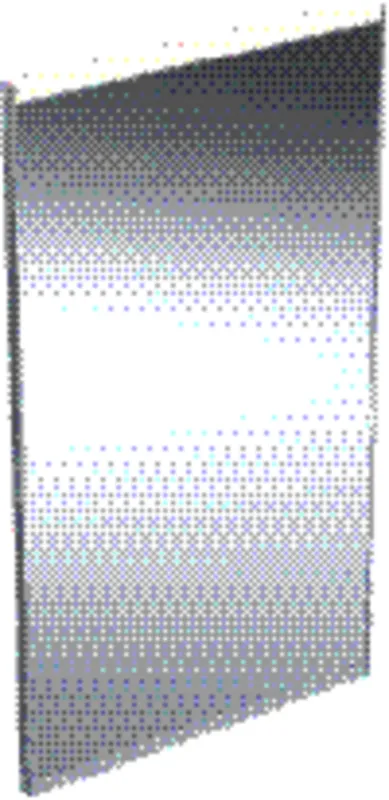 Geberit Option Plus Square LSP, direkte Bel. u. ind. Bel., 40x70x3,5cm, alu elox