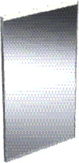 GE Option Plus Square LSP, direkte Bel. u. ind. Bel., 40x70x3,5cm, alu elox
