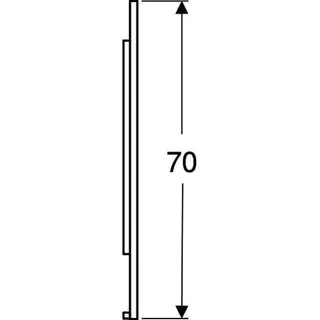 Geberit Option Plus Square LSP, direkte Bel. u. ind. Bel., 60x70x3,5cm, alu elox – Bild 5
