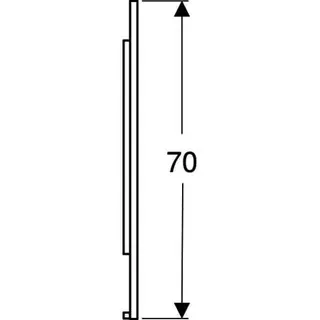 Geberit Option Plus Square LSP, direkte Bel. u. ind. Bel., 75x70x3,5cm, alu elox – Bild 5