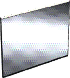 GE Option Plus Square LSP, direkte Bel. u. ind. Bel., 90x70x3,5cm, swm/alu elox