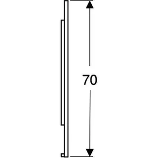 Geberit Option Plus Square LSP, direkte Bel. u. ind. Bel., 160x70x3,5cm, alu elox – Bild 4