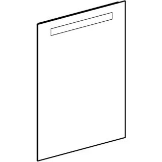 Geberit Option Basic Square Lichtspiegel Beleuchtung oben, 50x70x3cm, alu. elox – Bild 5