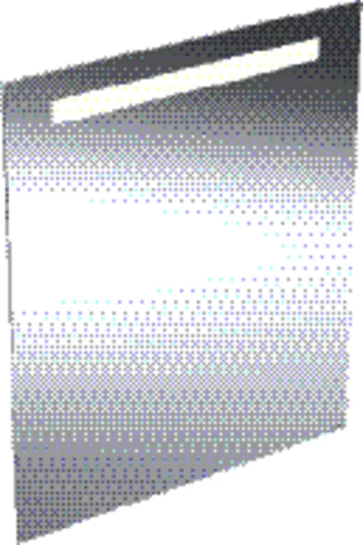 Geberit Option Basic Square Lichtspiegel Beleuchtung oben, 60x70x3cm, alu. elox