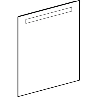 Geberit Option Basic Square Lichtspiegel Beleuchtung oben, 60x70x3cm, alu. elox – Bild 4