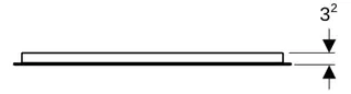 Geberit Option Basic Square Lichtspiegel Beleuchtung oben, 70x70x3cm, alu. elox – Bild 3