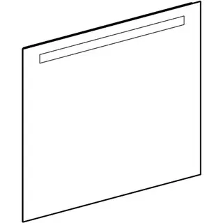 Geberit Option Basic Square Lichtspiegel Beleuchtung oben, 80x70x3cm, alu. elox – Bild 3