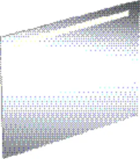 GE Option Basic Square Lichtspiegel Beleuchtung oben, 90x70x3cm, alu. elox