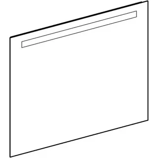 Geberit Option Basic Square Lichtspiegel Beleuchtung oben, 90x70x3cm, alu. elox – Bild 3
