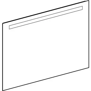 Geberit Option Basic Square Lichtspiegel Beleuchtung oben, 100x70x3cm, alu. elox – Bild 3