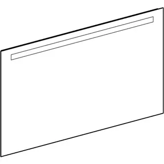 Geberit Option Basic Square Lichtspiegel Beleuchtung oben, 120x70x3cm, alu. elox – Bild 3