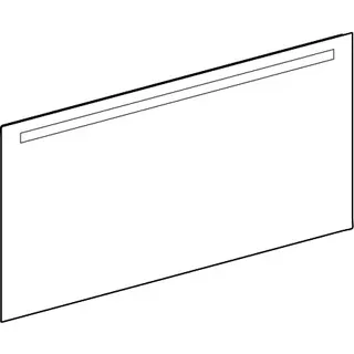 Geberit Option Basic Square Lichtspiegel Beleuchtung oben, 140x70x3cm, alu. elox – Bild 3
