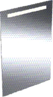 Geberit Option Basic Square Lichtspiegel Beleuchtung oben, 60x90x3cm, alu. elox – Bild 2