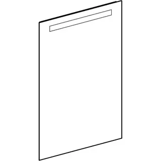 Geberit Option Basic Square Lichtspiegel Beleuchtung oben, 60x90x3cm, alu. elox – Bild 3
