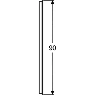 Geberit Option Basic Square Lichtspiegel Beleuchtung oben, 60x90x3cm, alu. elox – Bild 4