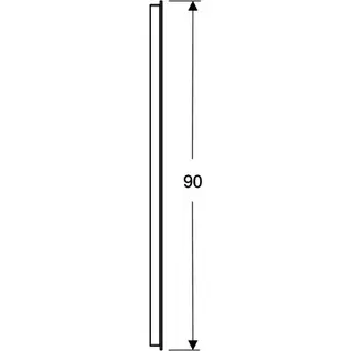 Geberit Option Basic Square Lichtspiegel Beleuchtung oben, 140x90x3cm, alu. elox – Bild 5