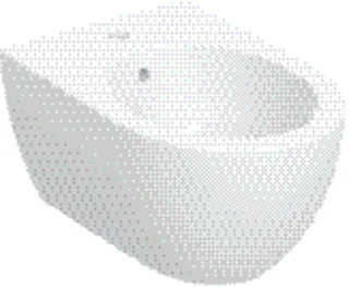 Wand-Bidet, geschlossene Form, A23 design4YOU 2.0, weiß – Bild 2