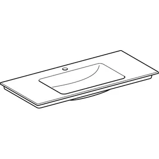 Geberit ONE Möbelwaschtisch 105x48 cm mit Hahnloch, ohne Überlauf, weiß, KeraTect – Bild 3
