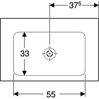 Geberit ONE Möbelwaschtisch 75x48 cm ohne Hahnloch, ohne Überlauf, weiß, KeraTect – Bild 4
