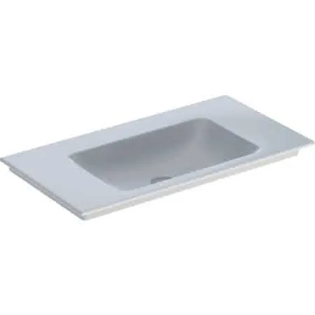 Geberit ONE Möbelwaschtisch 90x48 cm ohne Hahnloch, ohne Überlauf, weiß, KeraTect