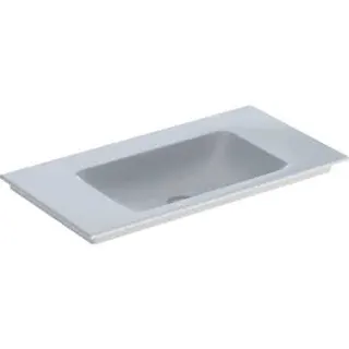 Geberit ONE Möbelwaschtisch 90x48 cm ohne Hahnloch, ohne Überlauf, weiß, KeraTect