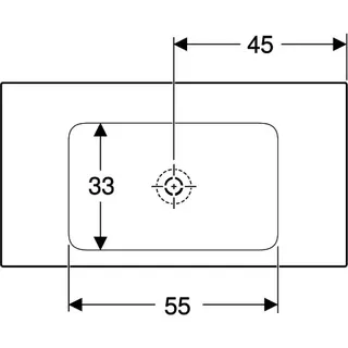 Geberit ONE Möbelwaschtisch 90x48 cm ohne Hahnloch, ohne Überlauf, weiß, KeraTect – Bild 4