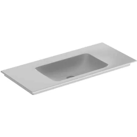 Geberit ONE Möbelwaschtisch 105x48 cm ohne Hahnloch, ohne Überlauf, weiß, KeraTect