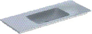 Geberit ONE Möbelwaschtisch 120x48 cm ohne Hahnloch, ohne Überlauf, weiß, KeraTect